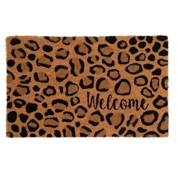 Doormats-Kirkland's Home Black And White Buffalo Check Welcome Mat Black/White