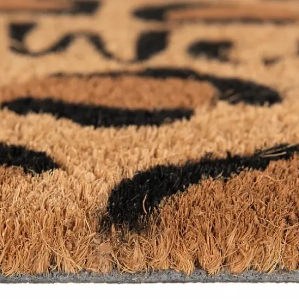 Doormats-Kirkland's Home Black And White Buffalo Check Welcome Mat Black/White