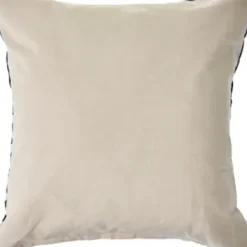 Pillows-Kirkland's Home Black And White Chevron Pillow With Tassels Black/White