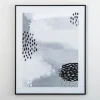 Framed Art-Kirkland's Home Black And White Dot Ii Framed Art Print Black/White