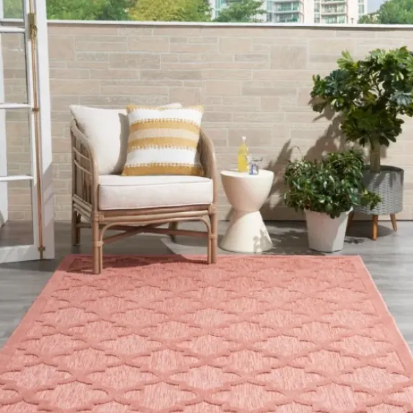 Outdoor Rugs-Kirkland's Home Black And White Floral Outdoor Area Rug, 7X10 Black/White