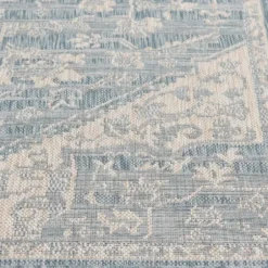 Outdoor Rugs-Kirkland's Home Black And White Floral Outdoor Area Rug, 5X7 Black/White