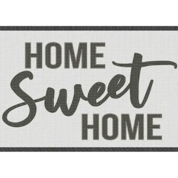 Kitchen & Floor Mats-Kirkland's Home Black And White Home Sweet Home Floor Mat, 24X60 Black/White