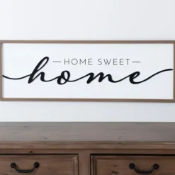 Wall Quotes & Signs-Kirkland's Home Black And White Home Sweet Home Wall Plaque Black/White