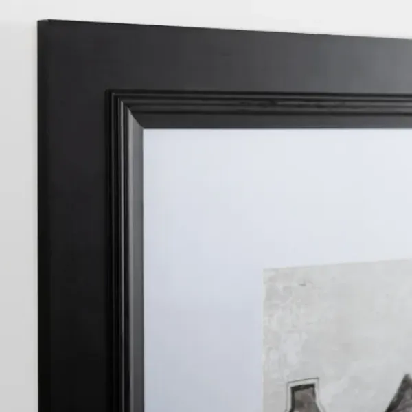 Framed Art-Kirkland's Home Black And White Houses Framed Art Print Black/White