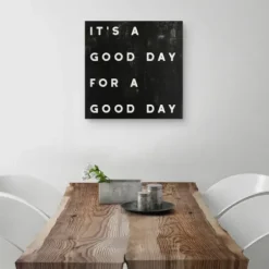 Wall Quotes & Signs-Kirkland's Home Black And White It'S A Good Day Canvas Art Print Black/White