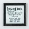 Wall Quotes & Signs-Kirkland's Home Black And White Laundry Rules Wall Plaque Black/White