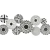 Wall Plaques-Kirkland's Home Black And White Layered Plates Wall Sculpture Black/White