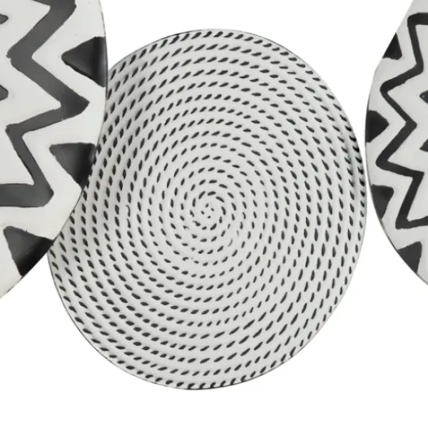 Wall Plaques-Kirkland's Home Black And White Layered Plates Wall Sculpture Black/White