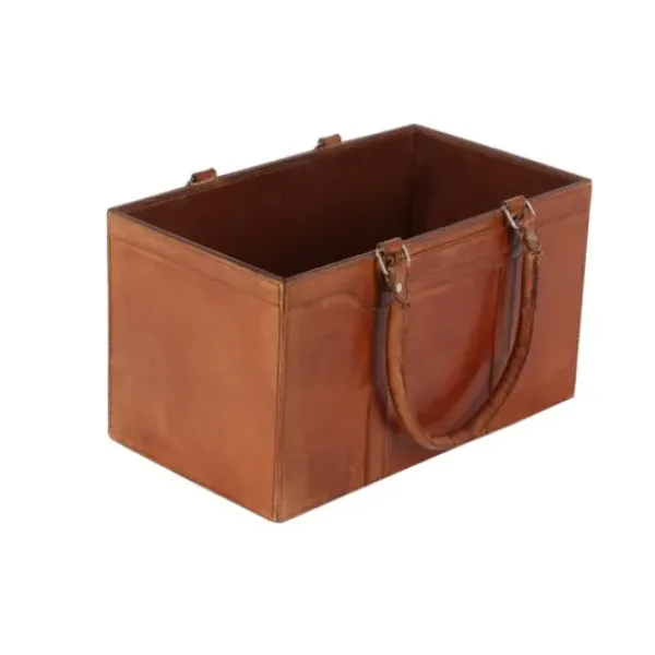 Baskets & Boxes-Kirkland's Home Black And White Seagrass Ring Handle Basket White/Black