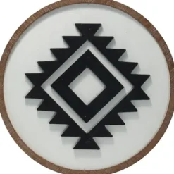 Wall Plaques-Kirkland's Home Black And White Southwest Icon Wall Plaque Black/White