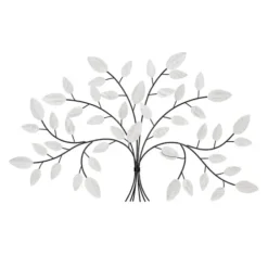 Wall Plaques-Kirkland's Home Black And White Tree Wall Sculpture Black/White