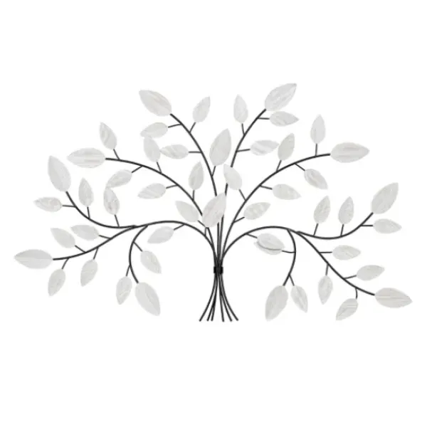 Wall Plaques-Kirkland's Home Black And White Tree Wall Sculpture Black/White