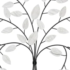 Wall Plaques-Kirkland's Home Black And White Tree Wall Sculpture Black/White