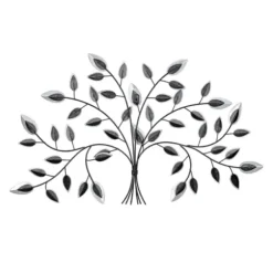 Wall Plaques-Kirkland's Home Black And White Tree Wall Sculpture Black/White