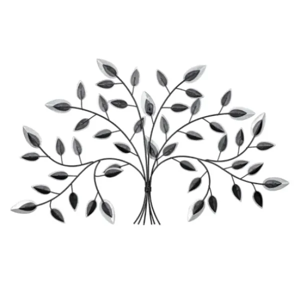 Wall Plaques-Kirkland's Home Black And White Tree Wall Sculpture Black/White
