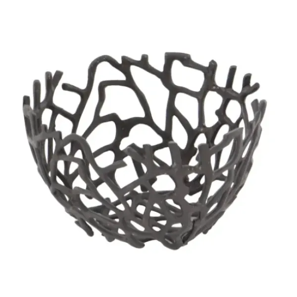 Decorative Bowls & Jars-Kirkland's Home Black And White Wooden Base Bowls, Set Of 3