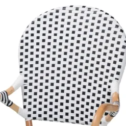 Dining Chairs-Kirkland's Home Black And White Woven Dining Chairs, Set Of 2 White/Black