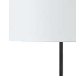 Floor Lamps-Kirkland's Home Black Asymmetrical Metal Floor Lamp White