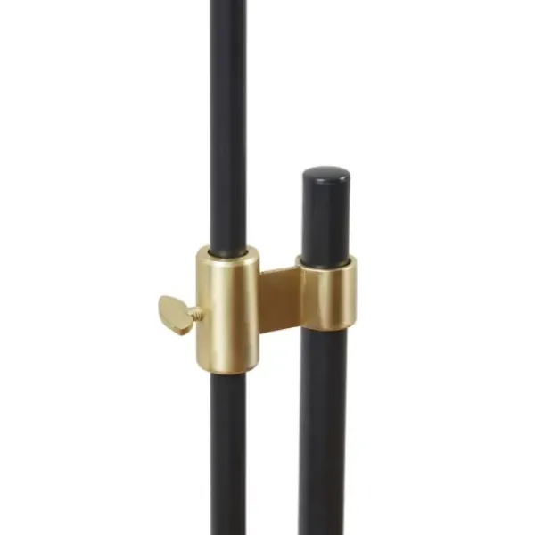 Floor Lamps-Kirkland's Home Black Asymmetrical Metal Floor Lamp White