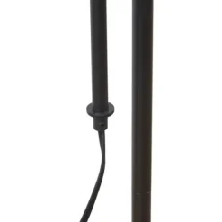 Floor Lamps-Kirkland's Home Black Asymmetrical Metal Floor Lamp White