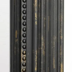 Framed Mirrors-Kirkland's Home Black Beaded Frame Beveled Wall Mirror