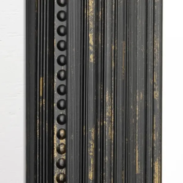 Framed Mirrors-Kirkland's Home Black Beaded Frame Beveled Vanity Wall Mirror