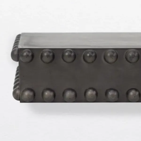 Shelves-Kirkland's Home Black Beaded Wood Small Floating Shelf