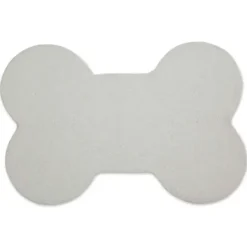 Kitchen & Floor Mats-Kirkland's Home Black Buffalo Check Bone Pet Bowl Mat Black/White