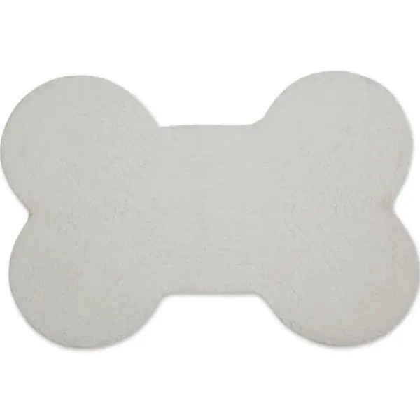 Kitchen & Floor Mats-Kirkland's Home Black Buffalo Check Bone Pet Bowl Mat Black/White