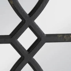 Decorative Mirrors-Kirkland's Home Black Carved Wooden Frame Wall Mirrors, Set Of 2