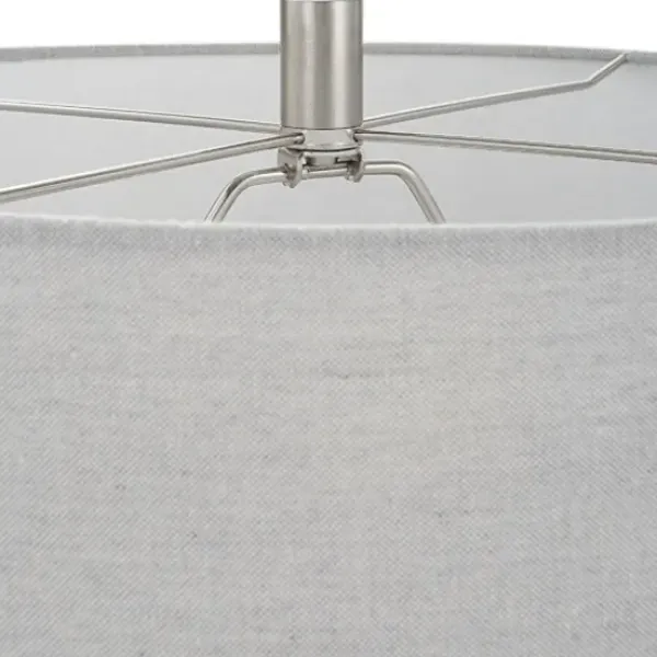Table Lamps-Kirkland's Home Black Ceramic Gridline Table Lamp Gray