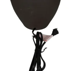 Table Lamps-Kirkland's Home Black Ceramic Hourglass Simple Large Table Lamp White