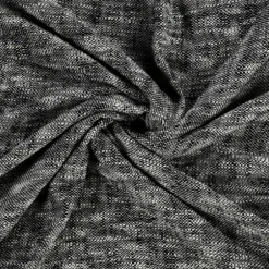 Blankets & Throws-Kirkland's Home Black Chambray Fringe Throw Black/White