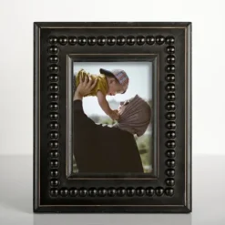 Picture Frames-Kirkland's Home Black Circular Floating Picture Frame Stand, 4X6