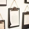 Wall Storage-Kirkland's Home Black Clip Board Notes Wall Hangings, Set Of 6