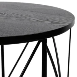 Floor Lamps-Kirkland's Home Black Cross Caged Table Base Floor Lamp White