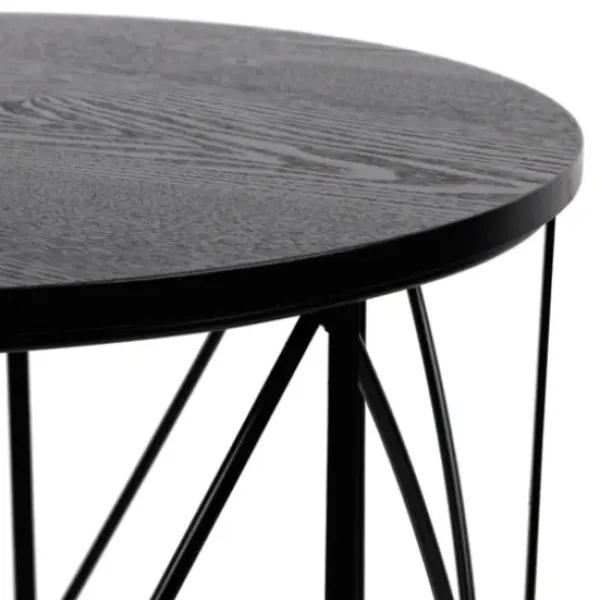 Floor Lamps-Kirkland's Home Black Cross Caged Table Base Floor Lamp White