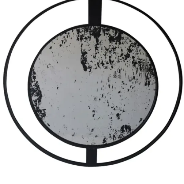 Framed Mirrors-Kirkland's Home Black Distressed Floating Frame Mirror