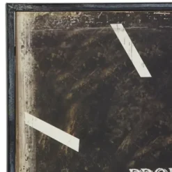Clocks-Kirkland's Home Black Distressed Wood Face Square Clock