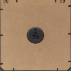 Clocks-Kirkland's Home Black Distressed Wood Face Square Clock