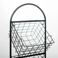 Baskets & Boxes-Kirkland's Home Black Dog Show Print Rectangle Pet Basket Black/White