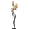 Floor Lamps-Kirkland's Home Black Enoki 4-Arm Asymmetrical Floor Lamp Black/Tan