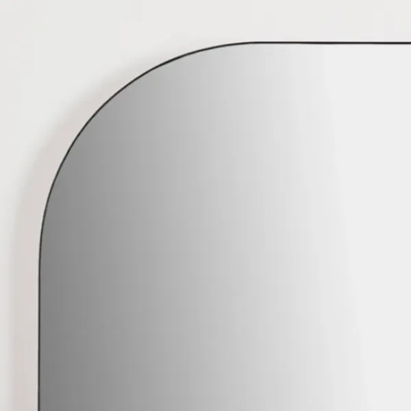 Framed Mirrors-Kirkland's Home Black Frame Linear Arch Wall Mirror