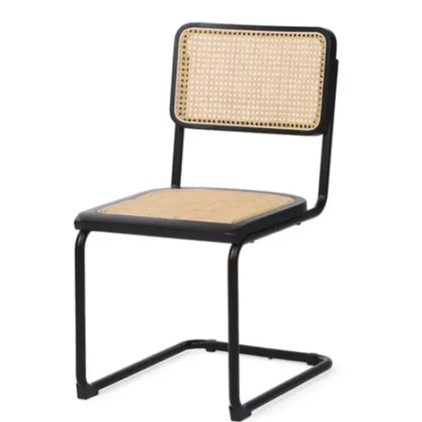 Dining Chairs-Kirkland's Home Black Framed Woven Cane Dining Chairs, Set Of 2 Tan/Black