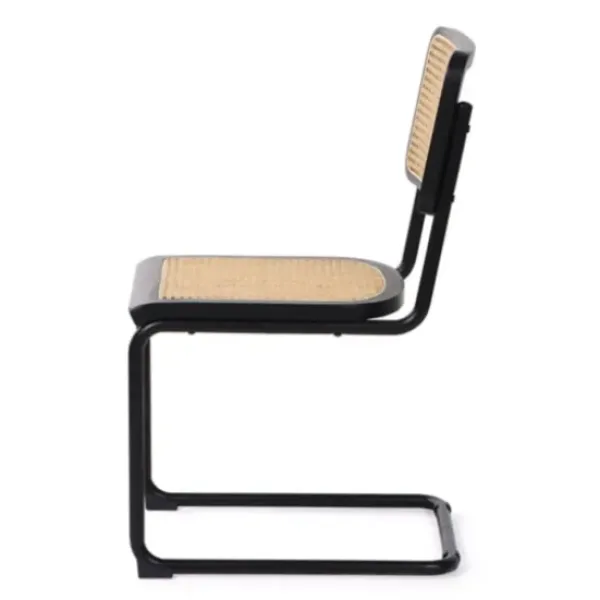 Dining Chairs-Kirkland's Home Black Framed Woven Cane Dining Chairs, Set Of 2 Tan/Black
