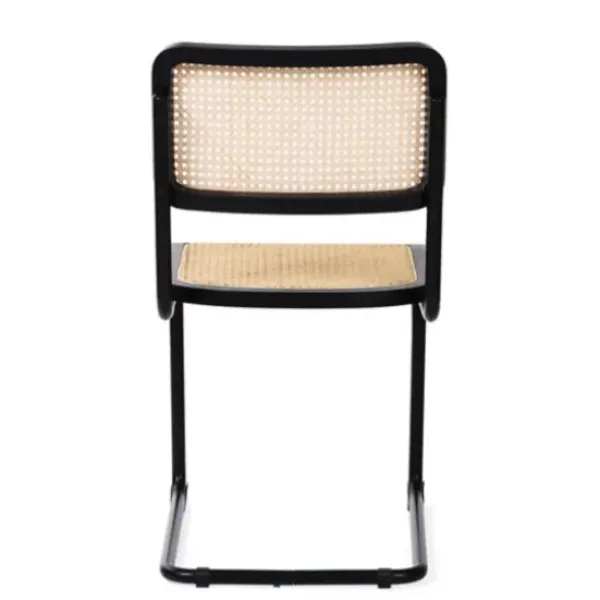 Dining Chairs-Kirkland's Home Black Framed Woven Cane Dining Chairs, Set Of 2 Tan/Black