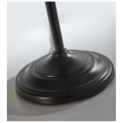Floor Lamps-Kirkland's Home Black Herringbone Floor Lamp Gray