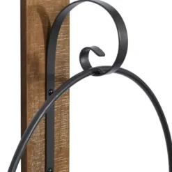 Sconces-Kirkland's Home Black Hoop Glass Sleeve Wall Sconce, 24 In.