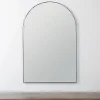 Framed Mirrors-Kirkland's Home Black Linear Arch Wall Mirror